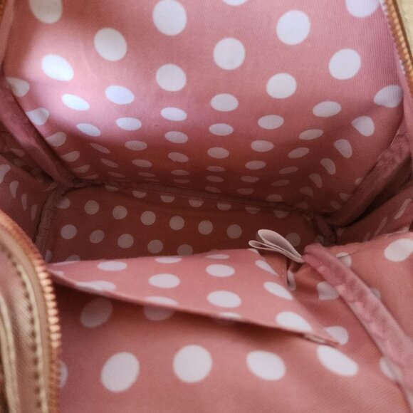 DISNEY PARKS Minnie Mouse Rose Gold Sequin Mini Backpack LOUNGEFLY - Picture 13 of 13